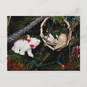 Postal Festiva Navidades del oso polar