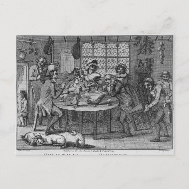 Postal Festiva Navidades del país (Anverso)