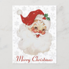 Postal Festiva Navidades del Personalizado Vintage Retro Jolly Sa