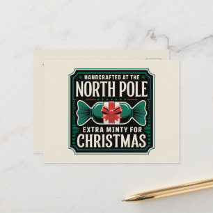 Postal Festiva Navidades del Polo Norte añaden mensaje