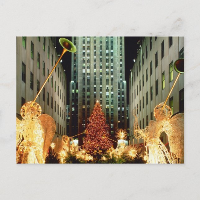 Postal Festiva Navidades del Rockefeller Center (Anverso)