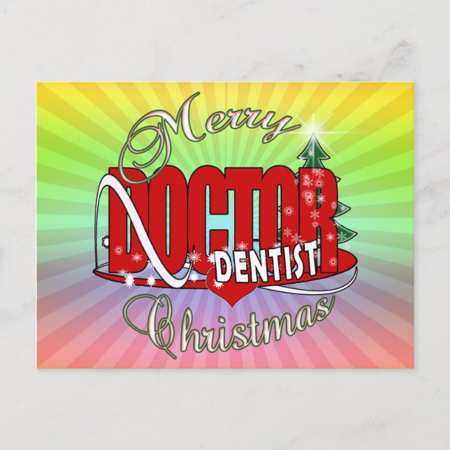 POSTAL FESTIVA NAVIDADES DENTIST (Anverso)