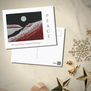 Postal Festiva Navidades: Desierto de arte popular en el suroeste