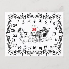 Postal Festiva Navidades Diciembre Cuenta regresiva Noches de Cal