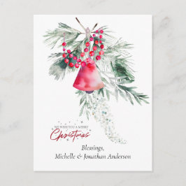 Postal Festiva Navidades Diseño de la Biblia de Cine Simple Verse