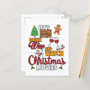 Postal Festiva Navidades divertidos snowman Movie Baing