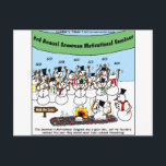 Postal Festiva Navidades divertidos y regalos de Snowman Conventi<br><div class="desc">Estás viendo un regalo de Rick London personalizado, un té o un coleccionable titulado "Convención Snowman". Nos sentimos honrados de que nos hayas visitado. Aquí encontrará personalizados galardonados por el equipo de Personalizados de Londons Times, clasificados como el personalizado "1 offbeat" en Google desde 2005 Ofrecemos los más divertidos té...</div>