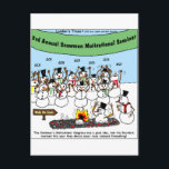 Postal Festiva Navidades divertidos y regalos de Snowman Conventi<br><div class="desc">Estás viendo un regalo de Rick London personalizado, un té o un coleccionable titulado "Convención Snowman". Nos sentimos honrados de que nos hayas visitado. Aquí encontrará personalizados galardonados por el equipo de Personalizados de Londons Times, clasificados como el personalizado "1 offbeat" en Google desde 2005 Ofrecemos los más divertidos té...</div>