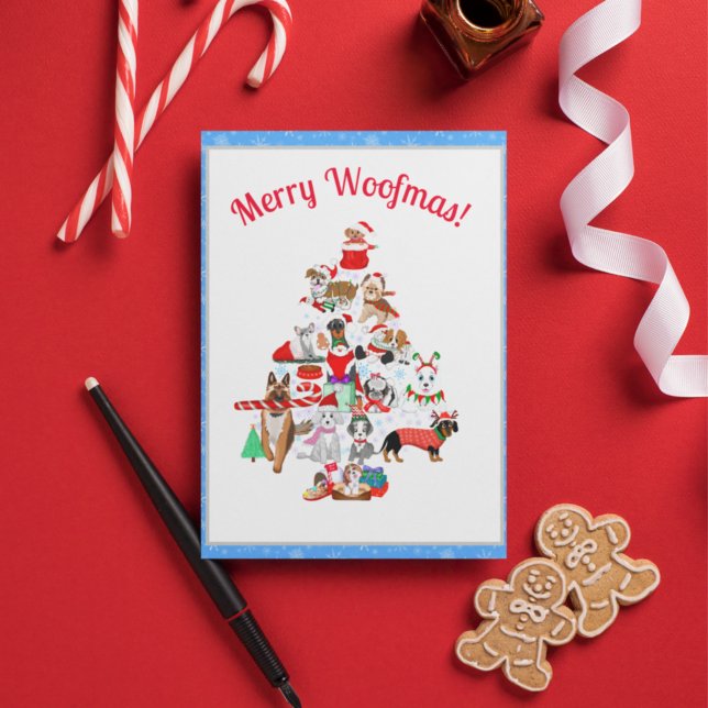 Postal Festiva Navidades Doggie Muy Feliz (Subido por el creador)