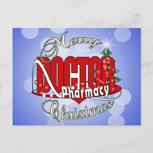 POSTAL FESTIVA NAVIDADES DR MÉDICA PHARMACY (Anverso)