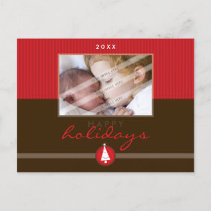 Postal Festiva NAVIDADES ELEGANTES POSTCARD :: stripedstitch 5L