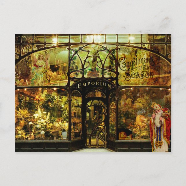 Postal Festiva Navidades Emporium (Anverso)