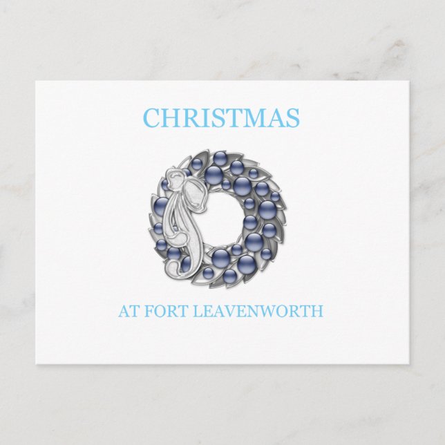 Postal Festiva Navidades En Fort Leavenworth 25 (Anverso)