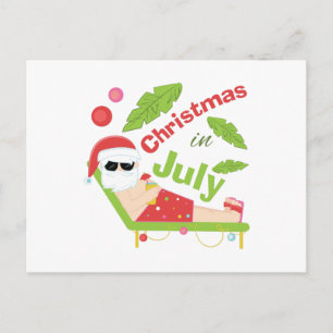 Postal Festiva Navidades En Julio