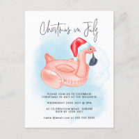 Navidades En Julio Fiesta De La Piscina De Verano