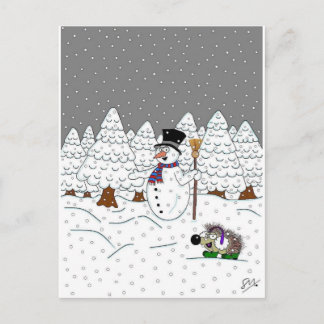 Postal Festiva Navidades en la Madera del Árbol Mágico