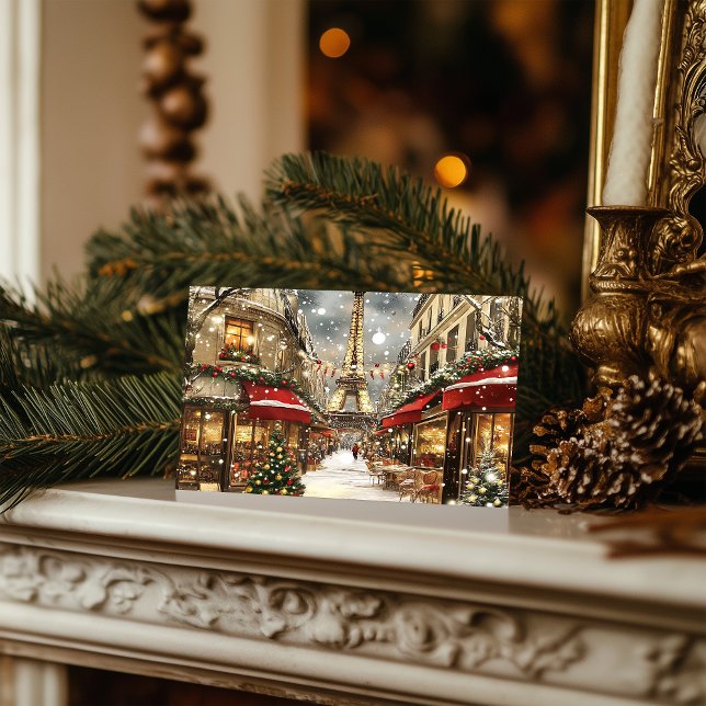 Postal Festiva Navidades En París: Encanto De Vacaciones En La Av (Subido por el creador)