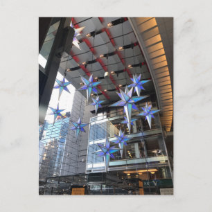 Postal Festiva Navidades estrellas Columbus Circle Nueva York NYC
