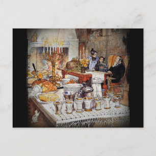 Postal Festiva Navidades Eve Julaftonen