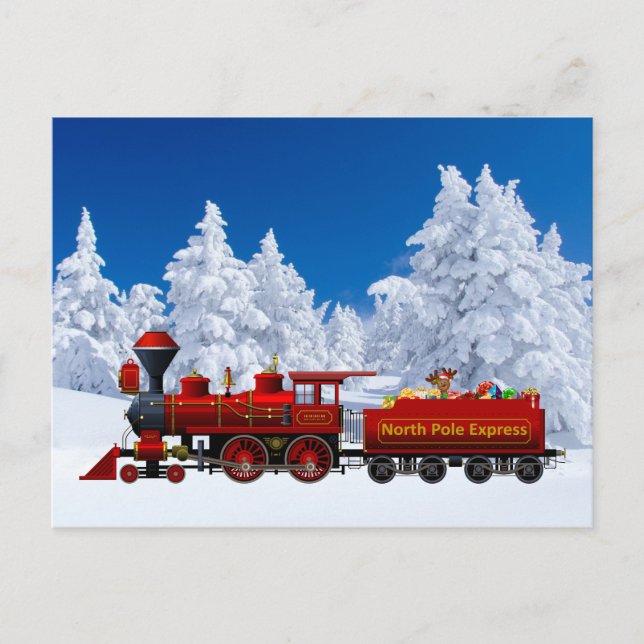 Postal Festiva navidades expresos del polo norte (Anverso)
