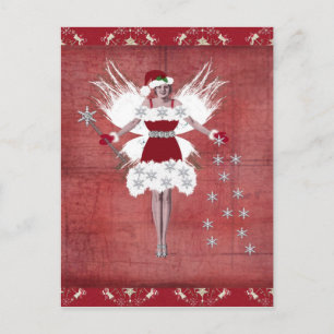 Postal Festiva Navidades Fairy