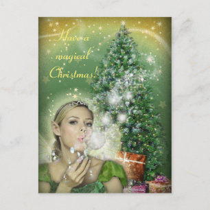 Postal Festiva Navidades Fairy