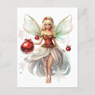 Postal Festiva Navidades fairy Ornament