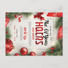 Postal Festiva Navidades FELIZ