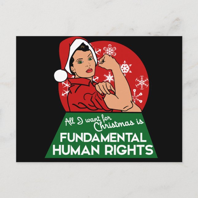 Postal Festiva Navidades feministas (Anverso)