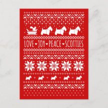Navidades festivos de Love Joy Peace Scotts