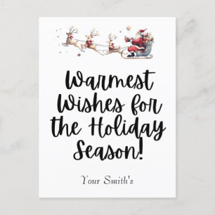 Postal Festiva Navidades festivos montan