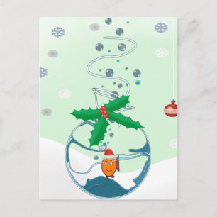 Postal Festiva Navidades Fish