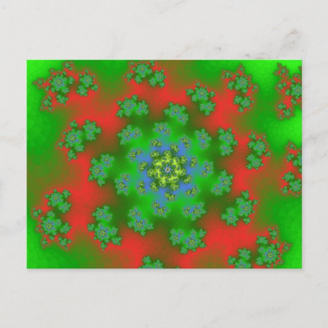 Postal Festiva Navidades Floral Sprinkles (Anverso)
