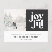 Navidades fotografía moderna y alegre tipografía n