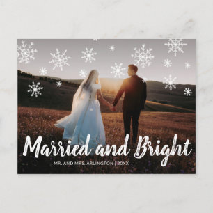 Postal Festiva Navidades fotográficos casados y brillantes recién