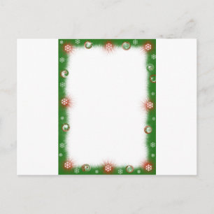 Postal Festiva Navidades Garland Fuzzy Border