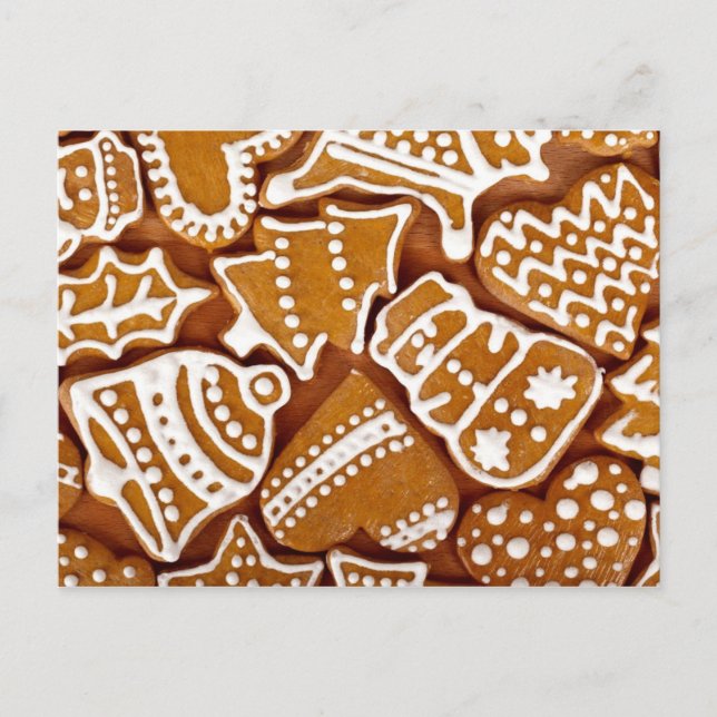 Postal Festiva Navidades Gingerbread Cookies (Anverso)