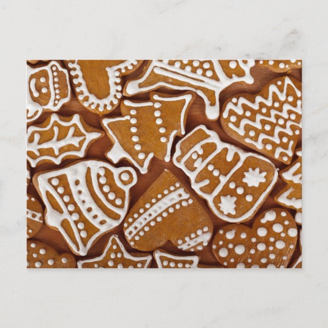 Postal Festiva Navidades Gingerbread Holiday Cookies (Anverso)