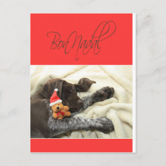 Postal Festiva Navidades Glossy Grizzly Bon Nadal