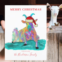 Navidades graciosos gritan presupuesto para cabras