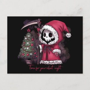Postal Festiva Navidades Grim Reaper