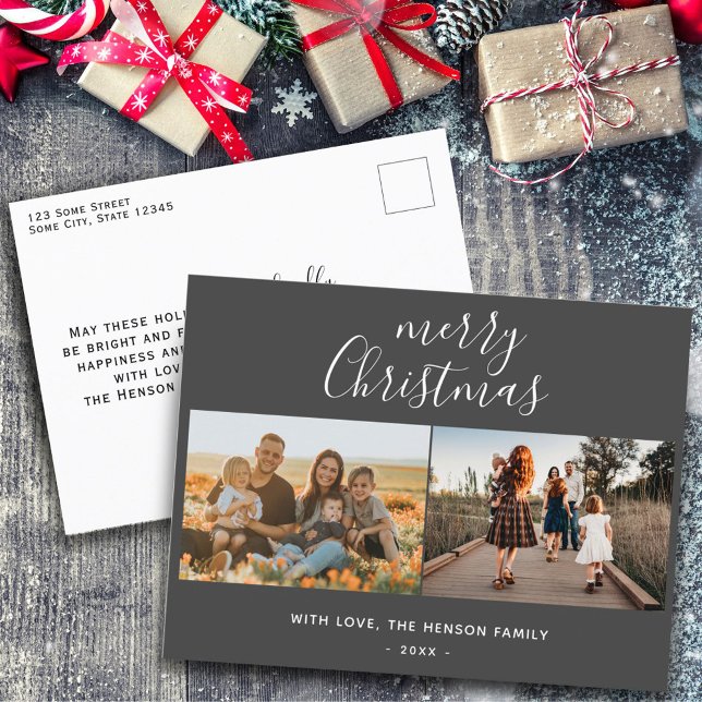 Postal Festiva Navidades grises mínimos Secuencia de comandos Fam (Subido por el creador)