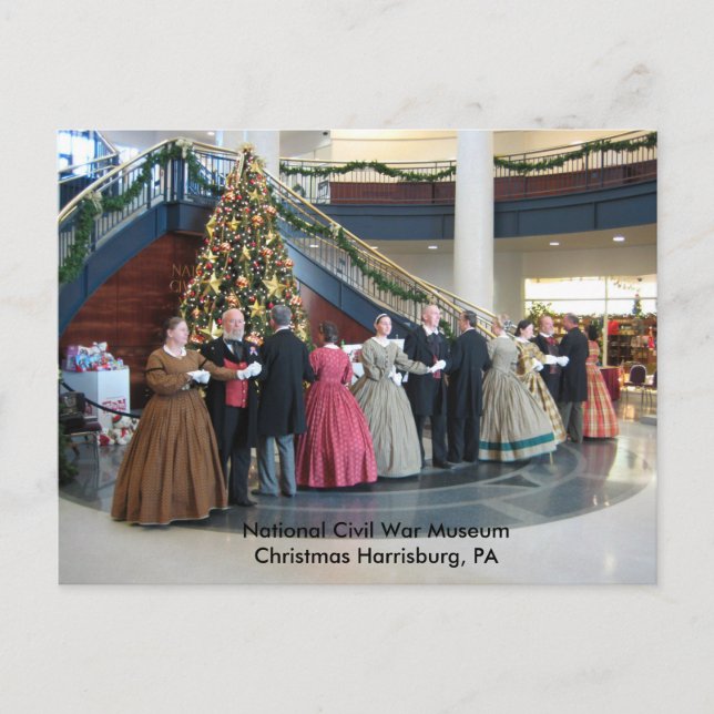 Postal Festiva Navidades Harrisburg, Museo Nacional de la Guerra  (Anverso)