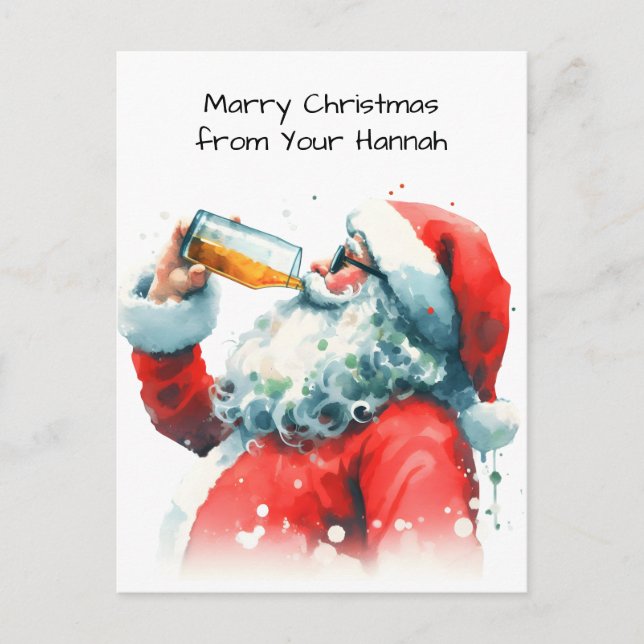 POSTAL FESTIVA NAVIDADES HO HO HO (Anverso)