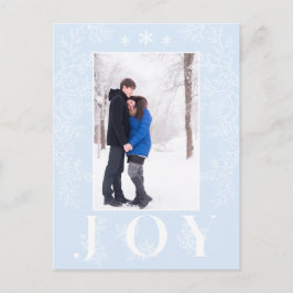 Postal Festiva Navidades Holidays Joy Floral Line Art Photo