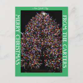 POSTAL FESTIVA NAVIDADES ILUMINAN A LOS NAVIDADES ROCK