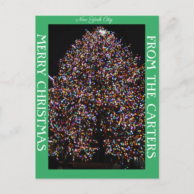 POSTAL FESTIVA NAVIDADES ILUMINAN A LOS NAVIDADES ROCK (Anverso)