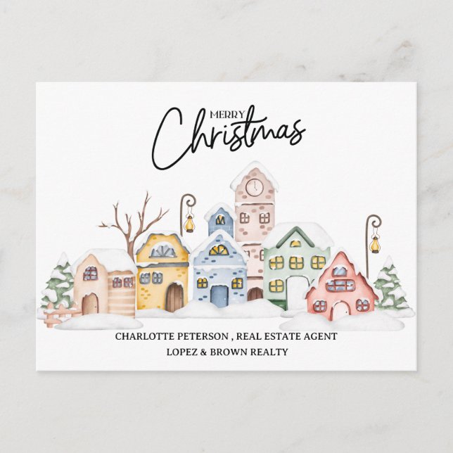 Postal Festiva Navidades inmobiliarios (Anverso)