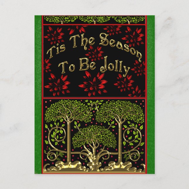 Postal Festiva navidades inspirados en artes y oficios del siglo  (Anverso)