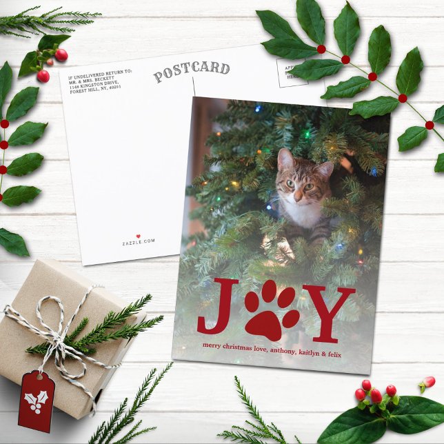 Postal Festiva Navidades Joy | Foto de feriado Mascota (Subido por el creador)